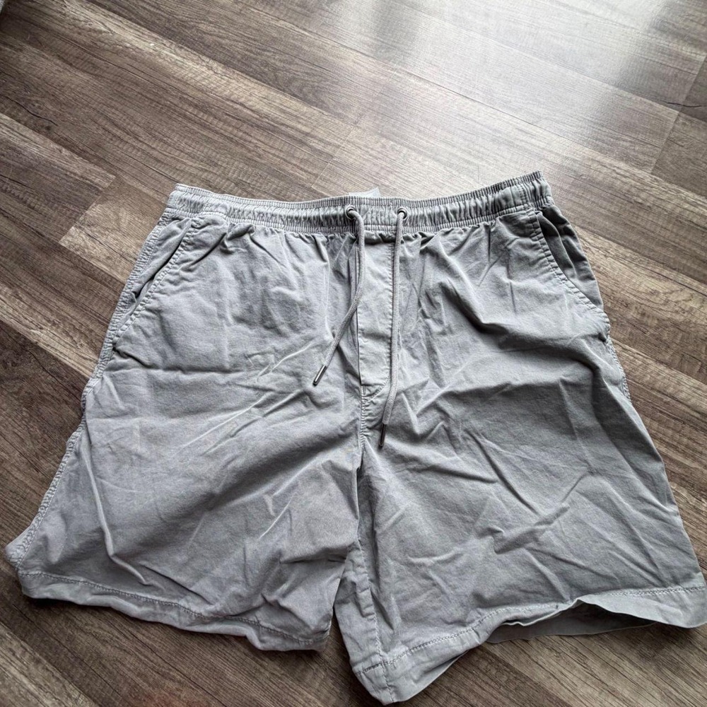 American Eagle Gray Flex Drawstring Elastic Waist Shorts Womens Size M